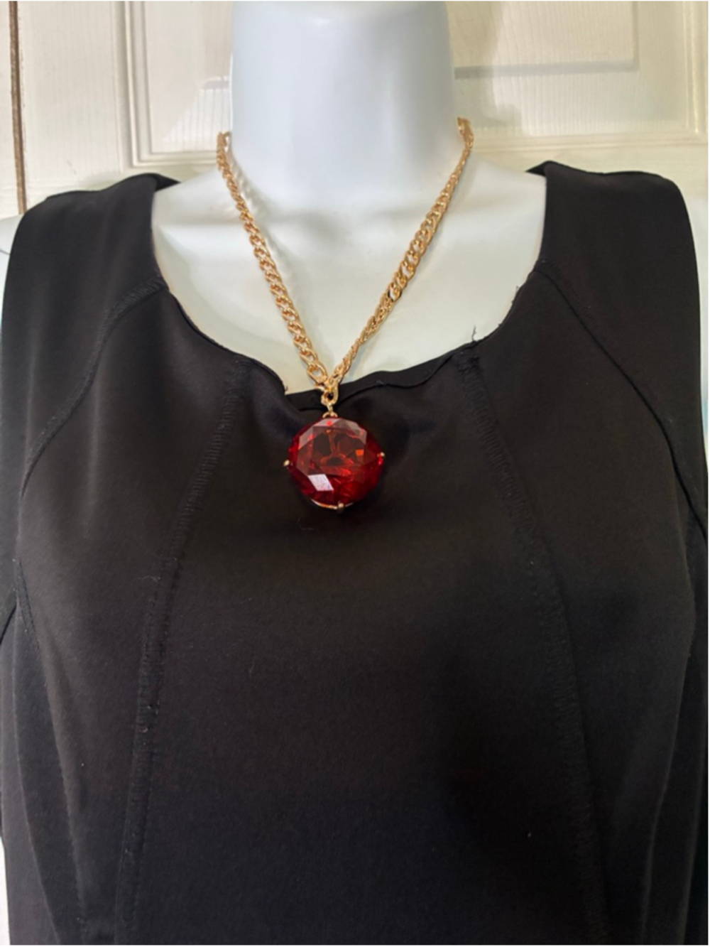 Women's Paparazzi One Size Gold Red Pendant Necklace